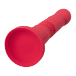 Красный фрикционный вибратор 25,9см со съемной присоской и управлением через приложение Lovense Gravity Thrusting Vibrating Dildo Red LE-26