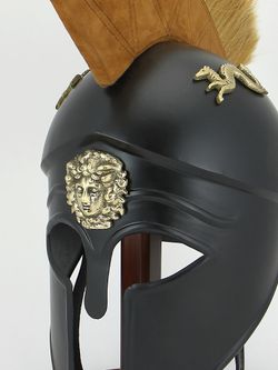 Nautical Шлем троянский "Ахиллес" со светлым плюмажем