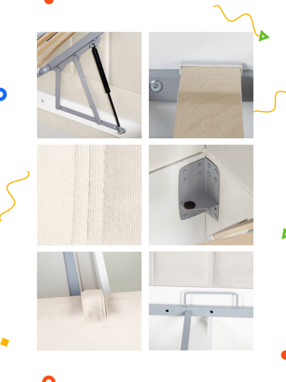 Диван - кровать с подъёмным механизмом 200х90 см Crecker UP ткань Микровелюр