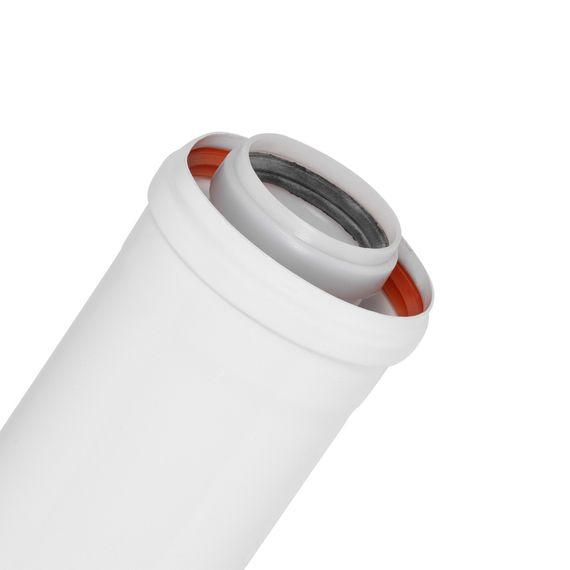 Удлинитель коаксиального дымохода раструбн. Royal Thermo 60/100, 500 мм для конденсационных котлов купить в Москве и Московской области по низкой цене с доставкой по России — (2) Удлинитель коаксиального дымохода раструбн. Royal Thermo 60/100, 500 мм для конденсационных котлов — (2)