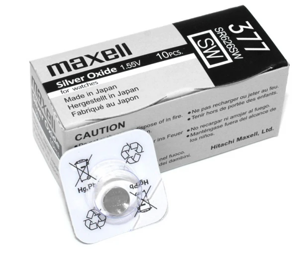 Элемент питания Maxell AG-4 R377/SR626SW Box10