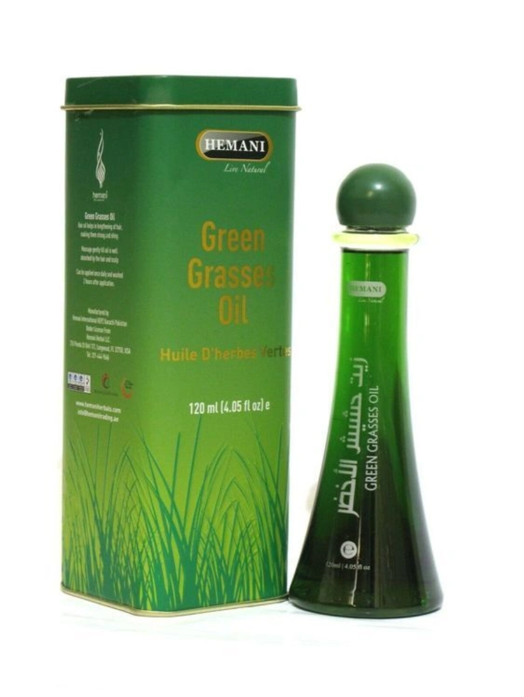 Масло для волос Hemani Зеленой Травы Green Grass Oil 120 мл