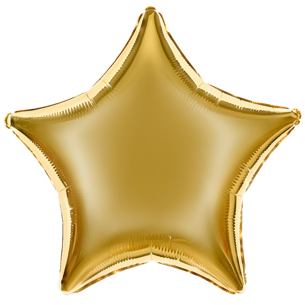Шар фольгированный Звезда 46 см (Золотой)