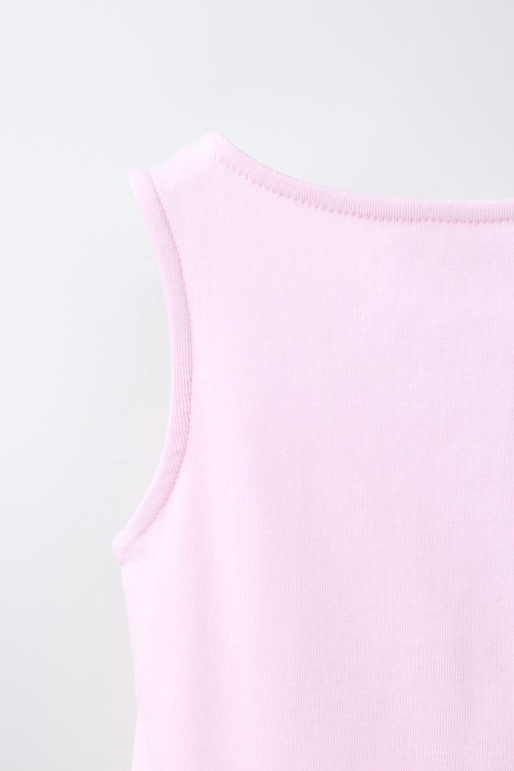 ZARA ФУТБОЛКА С ПУГОВИЦАМИ, РОЗОВЫЙ