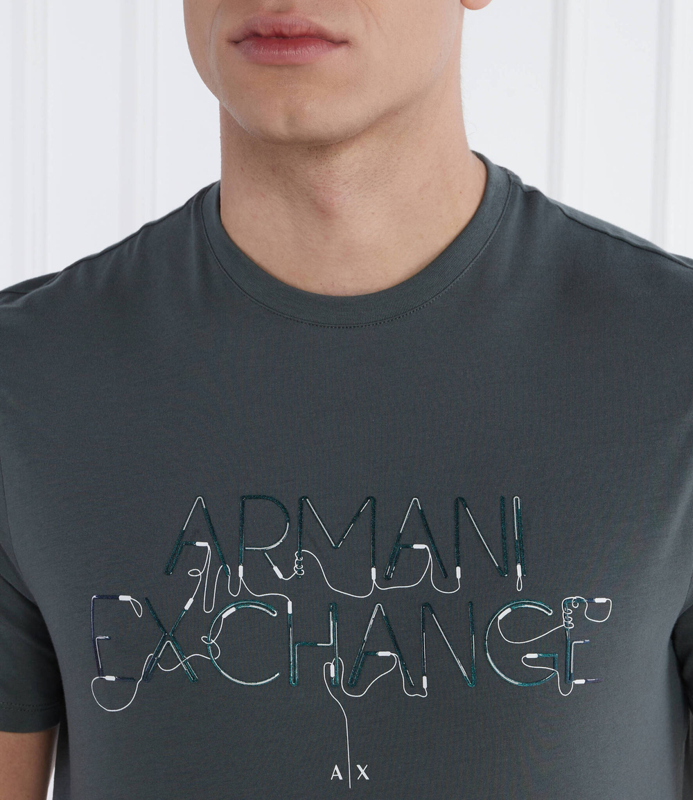 Футболка Armani Exchange - темно-зеленый(3DZTJF ZJH4Z)