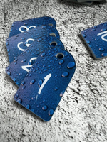 Номерки для ключей акрил 3х5 см