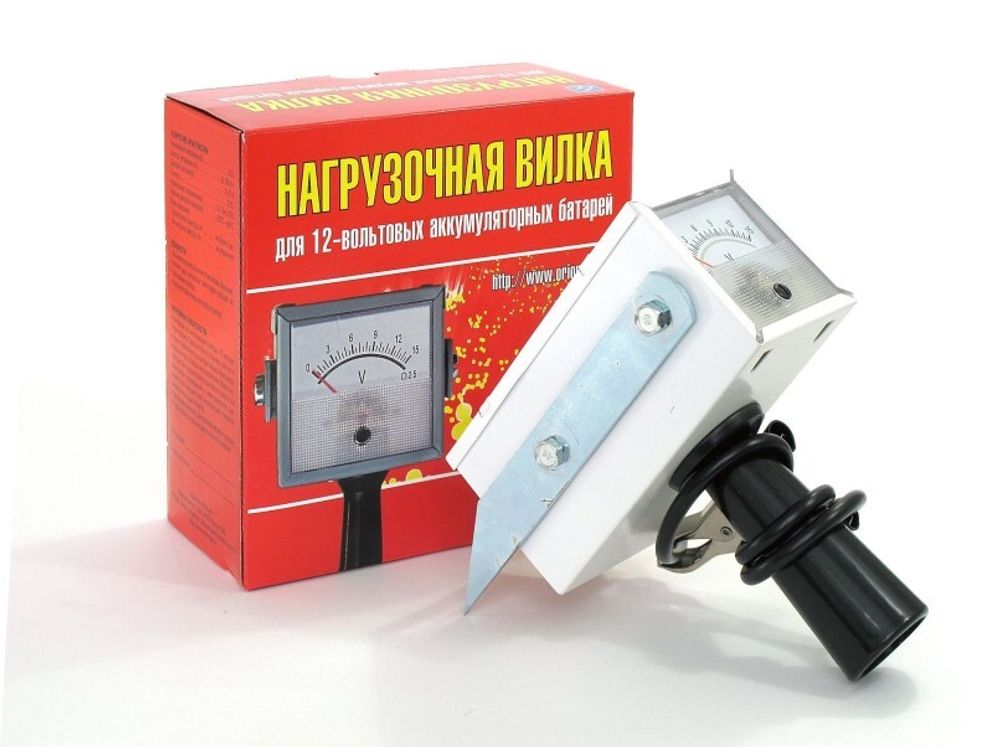 Вилка нагрузочная аккумулятора /100А/ (HB-01) стрелочный вольтметр (НПП ОРИОН)