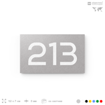 Номер на дверь 213, табличка на дверь для офиса, квартиры, кабинета, аудитории, склада, голубой 120х70 мм, Айдентика Технолоджи