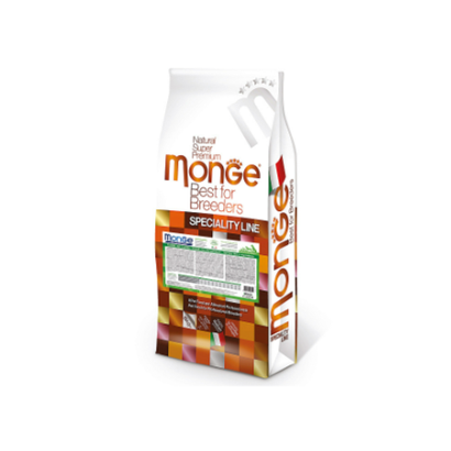 Сухой корм для взрослых собак всех пород с кроликом, рисом и картофелем Monge Dog PFB Specialty Monoprotein 26/16 15кг