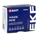 Умное реле в подрозетник 2-канальное без нейтрали Zigbee EKF Connect Select