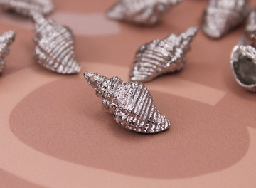 Подвеска ракушка металл 21х10 мм