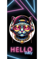 Конверт для денег DREAM CARDS "HELLO, BABY" КОТ В ОЧКАХ 164х85 мм,