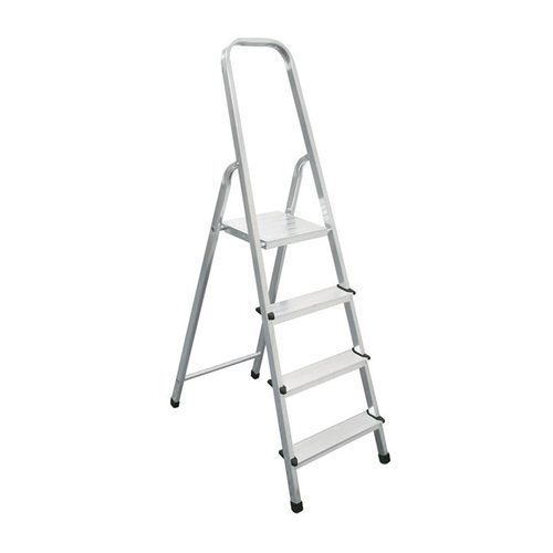 БИБЕР 98004 Стремянка алюминиевая 4-х ступенчатая---