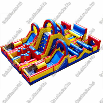 Надувная полоса препятствий "Счастливые подковы"