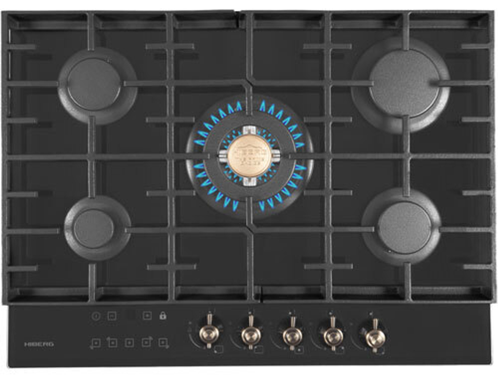Газовая варочная панель Hiberg VM 7155 B
