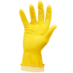 Перчатки резиновые OfficeClean, желтые, размер L