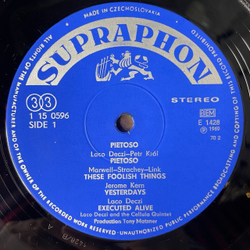 Винтажная виниловая пластинка LP Laco Deczi andThe Cellula Quintet Featuring Laco Tropp Pietoso (Чехословакия 1972)