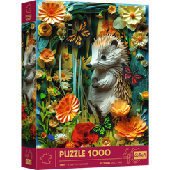Pazl / Пазлы / Puzzles - "1000 40th anniversary Trefl" -  Hedgehog