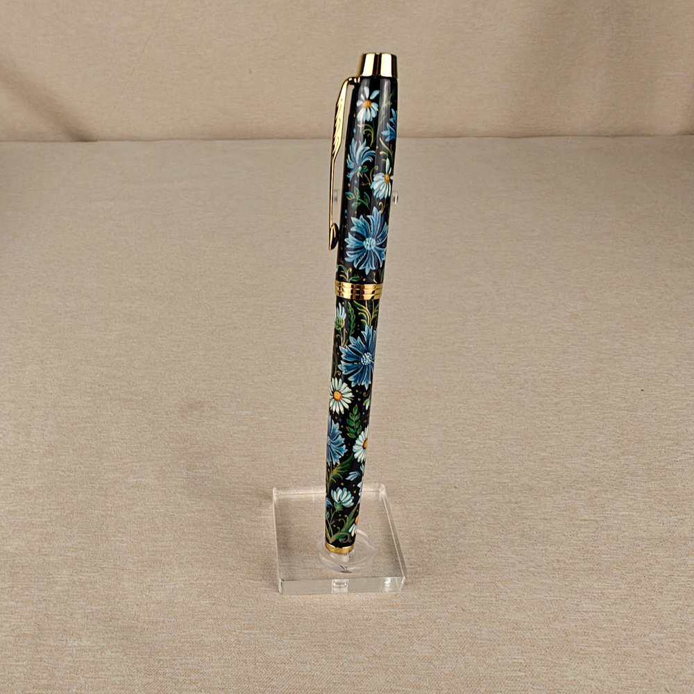 Ручка расписная Паркер "Ромашки с васильками"-2