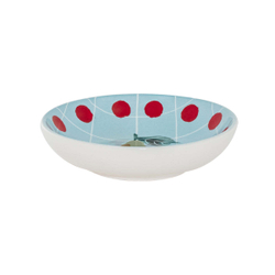 Чаша Bitossi Home Light Blue Red Dots (14 см)