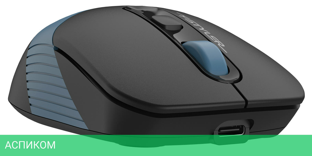 Мышь A4Tech Fstyler FB10C черный/синий