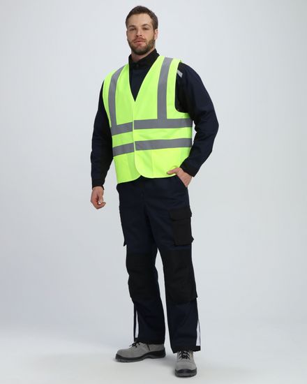 Жилет сигнальный "ProfLine Specialist" с карманами с 4 СОП (лимон)