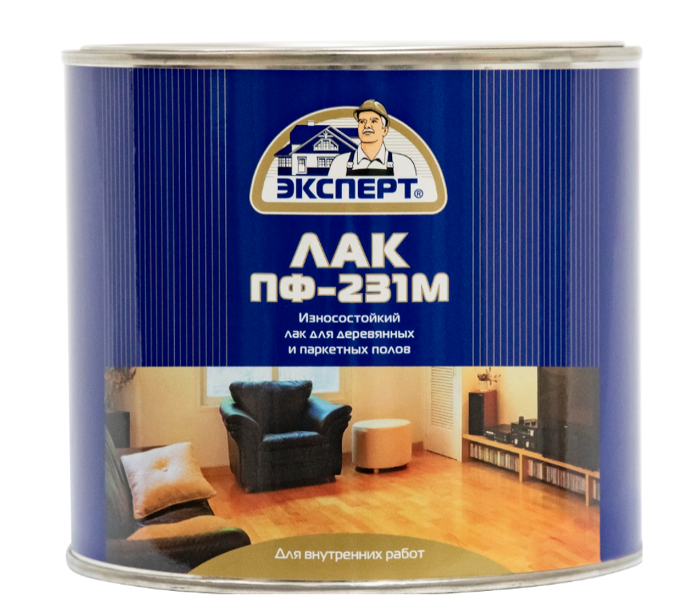 ЛАК ПАРКЕТНЫЙ ЭКСПЕРТ ПФ-231М ГЛЯНЦЕВЫЙ 1,8КГ