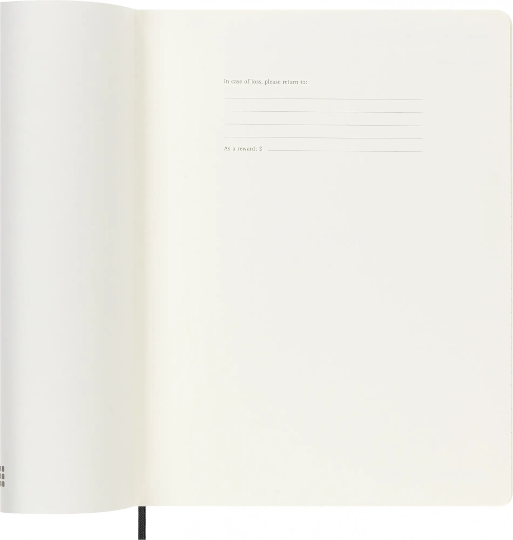 Еженедельник на 2025 год Moleskine Classic Soft WKNT XL (DSB12WN4) 19х25см мягкая обложка черный