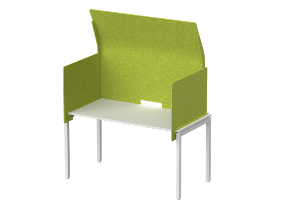 Кабина с высоким экраном-парусом 115х76х113