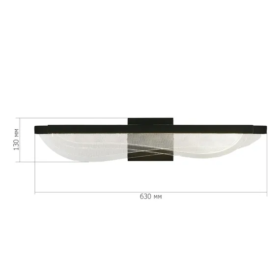 SL6509.401.01 Светильник настенный ST-Luce Черный/Прозрачный LED 1*18W 4000K FESALE
