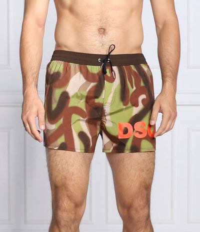 шорты для плавания Dsquared2 - коричневый(D7B8P4140)
