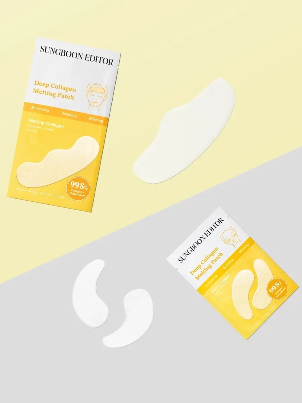 Sungboon Editor Набор тающих патчей с коллагеном и пептидами Deep Collagen Melting Patch 0.28 х 3 шт + 0.46 гр х 3 шт