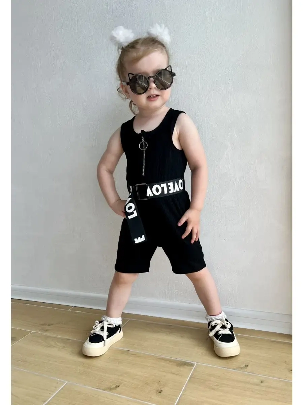 Комбинезон летний в рубчик