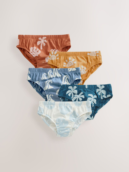 Трусы для мальчика Next AA1-142, 5 шт., Синий, Желтый, Голубой