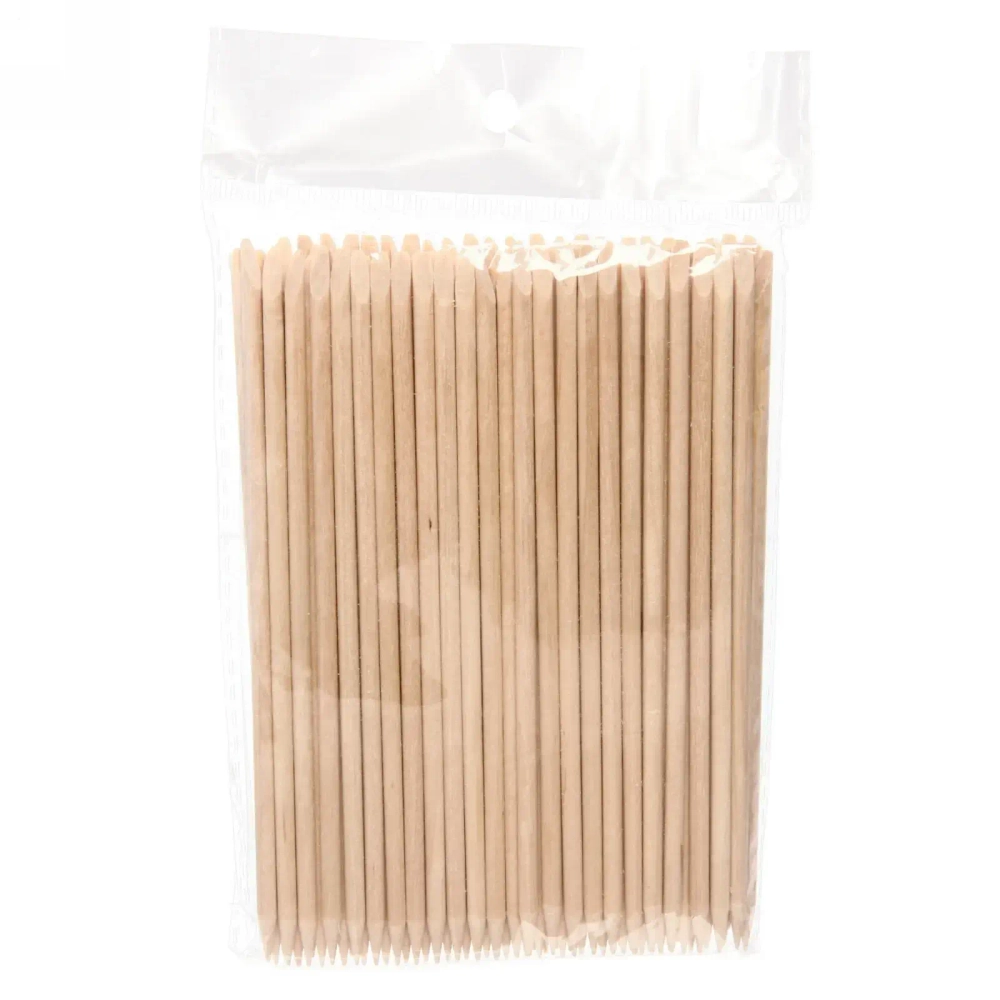 Палочки апельсиновые для маникюра в наборе 100шт «Классика» в пакете, 14см