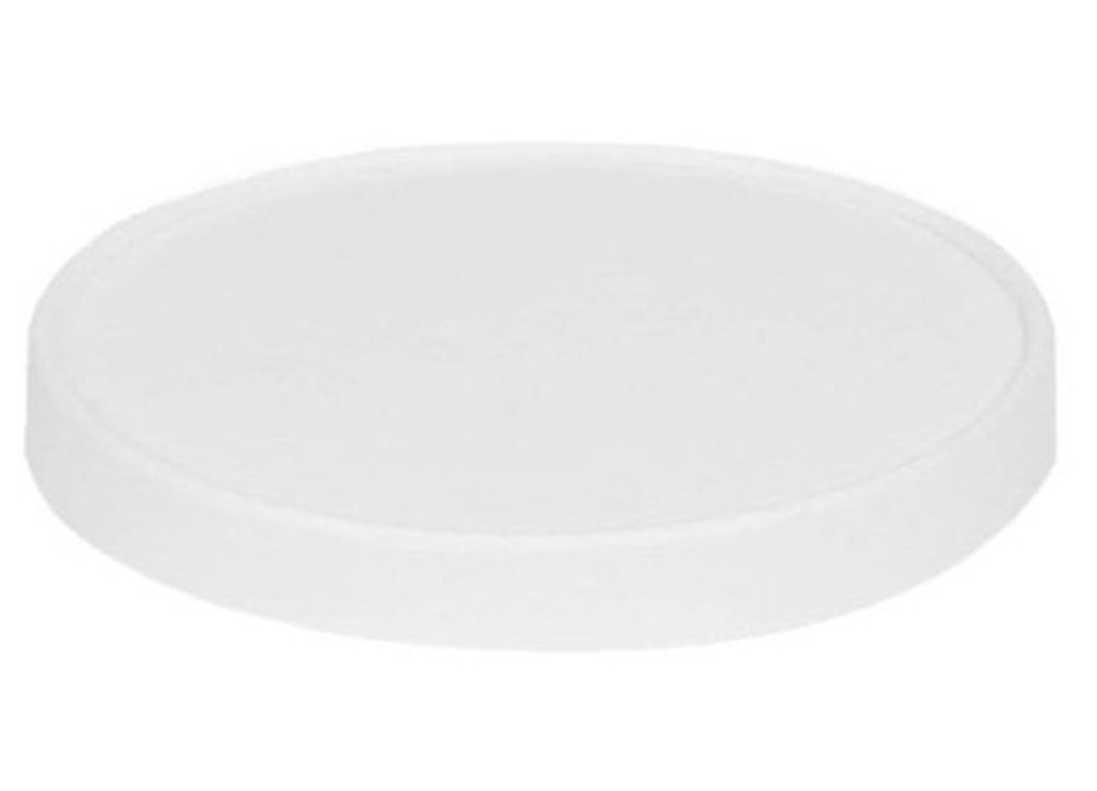 Крышка белая картонная OSQ Round Bowl 750-1000 W lid, 270 штук (контейнер 19-5756)