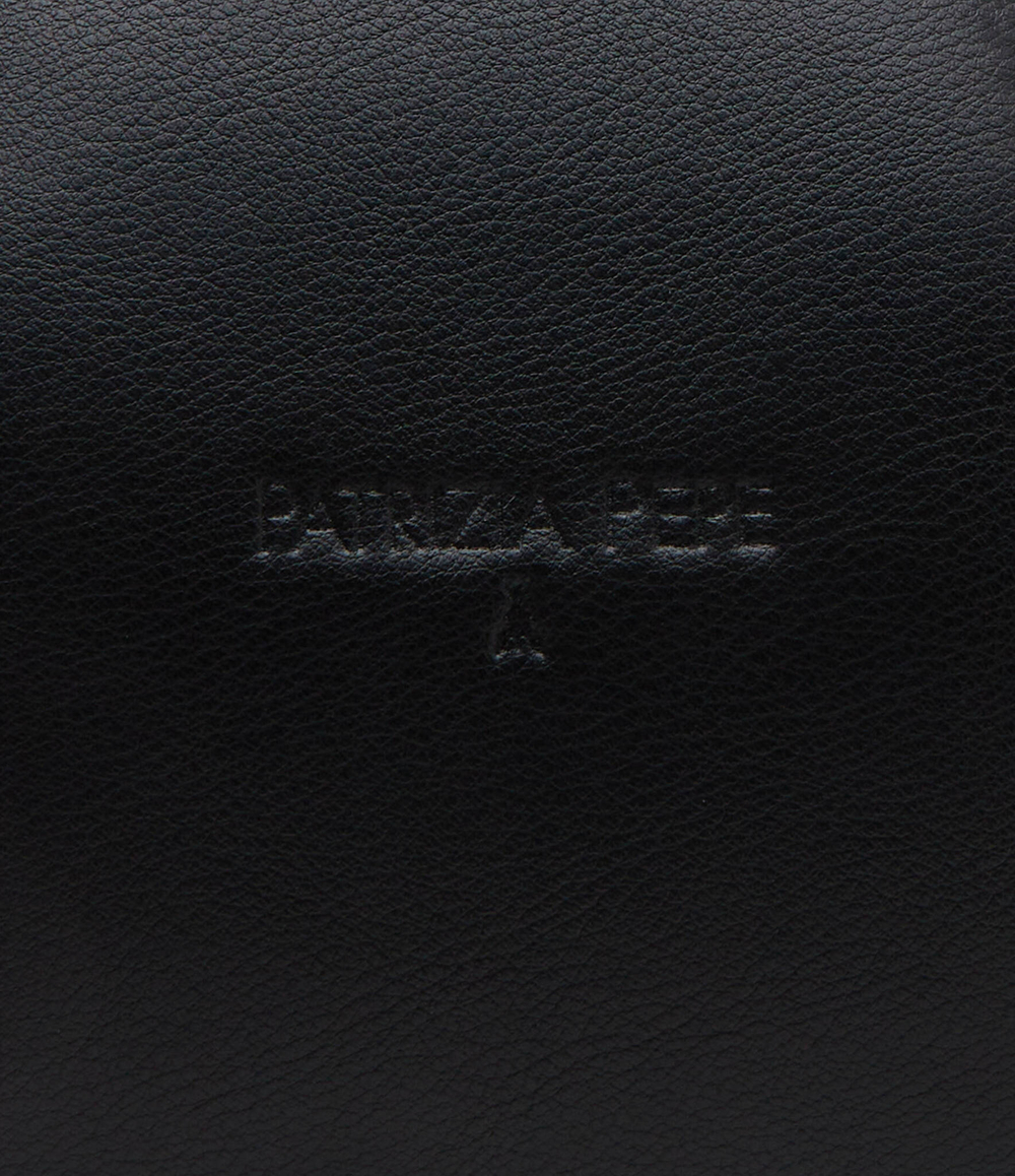 Кожаная сумка хобо Patrizia Pepe - черный(8B0074 E043)