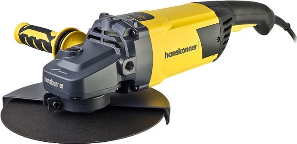 Угловая шлифмашина сетевая HANSKONNER HAG26230EC platinum плавн пуск