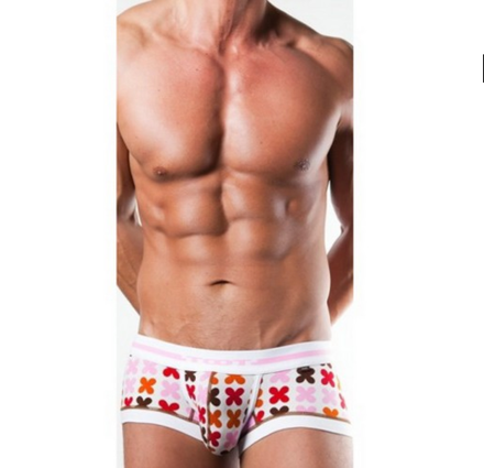 Мужские трусы хипсы розовые TOOT Flower Nano Boxer Pink TT00016