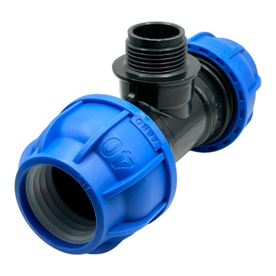 Тройник TEBO переходной 40x1" наружная резьба