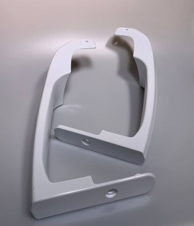 Ручки для холодильника Бирюса изогнутые цвет белый. комплект