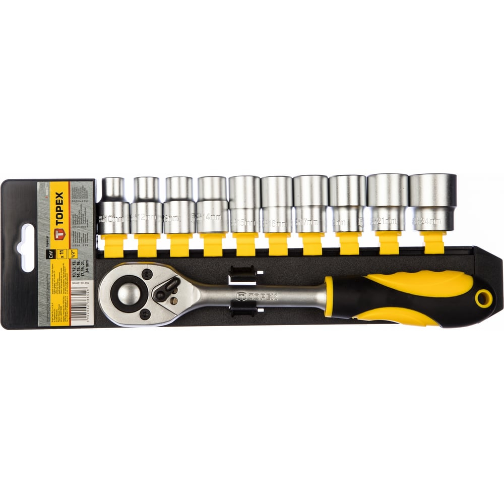 Набор торцевых ключей TOPEX 1/2" 38D652