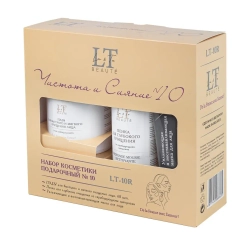 Набор косметики ''Чистота и сияние''(ПЭДЫ,пенка,маска для лица) La and Te beaute LT10R
