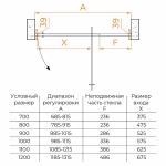 Душевая дверь RGW Passage PA-008 100 350800801-21 стекло матовое песоструй/профиль хром