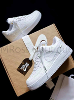 Белые кроссовки Louis Vuitton Nike Air Force 1
