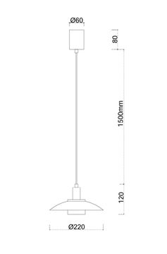 Подвес 1*G9 4274-1P белый Baster Favourite