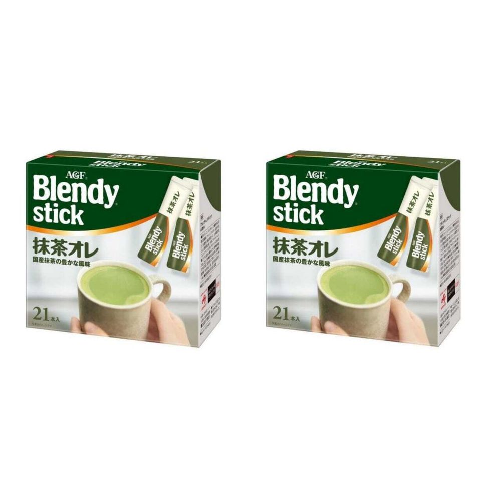 Чай зеленый с молоком AGF Blendy в стиках, 21 шт, 2 шт