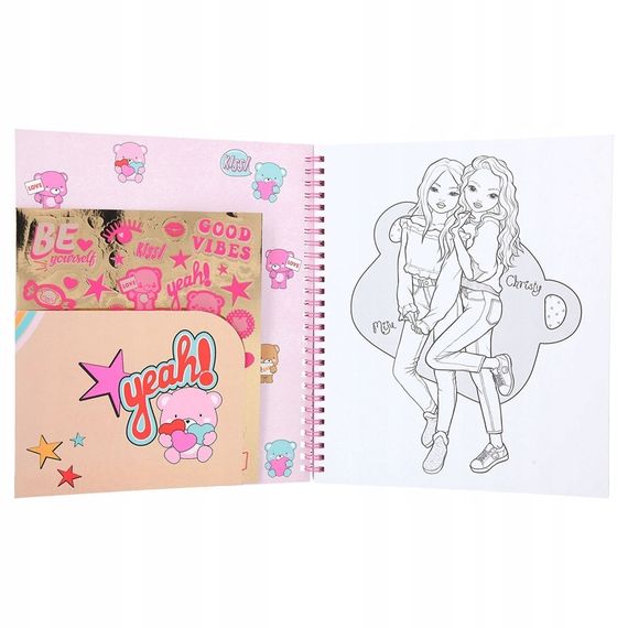 TOPModel Colouring Book TEDDY COOL