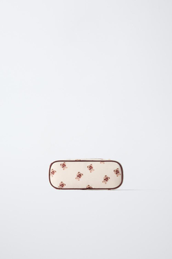 ZARA ШКОЛЬНЫЙ ПЕНАЛ С МИШКАМИ, ЭКРЮ
