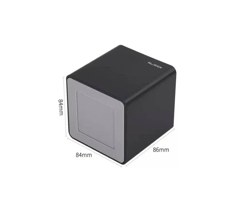 Подставка для канц.принадлежностей Deli Nusign 84х84х86мм 2 отд. черный NS011Black